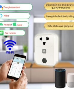 Ổ Cắm Điều Khiển Thiết Bị Điện Từ Xa - Ổ Cắm Điện Thông Minh 1 O CAM SK01 HUNONIC 1