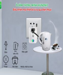 Ổ Cắm Điều Khiển Thiết Bị Điện Từ Xa - Ổ Cắm Điện Thông Minh 5 O CAM SK01 HUNONIC 9
