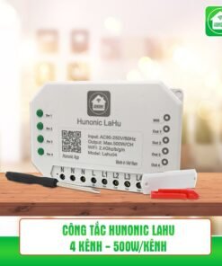 Công tắc thông minh Hunonic Lahu 4 kênh ( 500w/kênh) 5 cong tac lahu 4 kenh 9