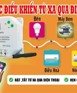 Công Tắc Điều Khiển Máy Bơm Từ Xa Qua Điện Thoại - Điều Khiển Bơm Nước Từ Xa 3 công tắc thông minh Hunonic Lahu