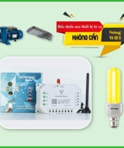 Điều Khiển Thiết Bị Từ Xa Qua Điện Thoại Dùng Sim - Điều Khiển Máy Bơm Từ Xa - Noma 4 Kênh 3 cong tac thong minh noma 3