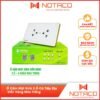 Ổ Cắm Mặt Kính 2 Ổ Có Tiếp Địa Viền Vàng Màu Trắng 8 ghep anh san pham PART 2 TRANG