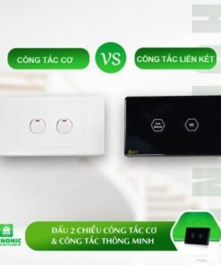 Công Tắc Chính Liên Kết Cầu Thang Wifi Datic Màu Đen 4 cong tac lien ket cau thang datic 4