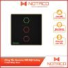 Công Tắc Cảm Ứng 3 Nút Hunonic Mặt Vuông Màu Đen – Điều Khiển Từ Xa Bằng Điện Thoại 16 công tắc wifi mặt vuông 3 nút màu đen