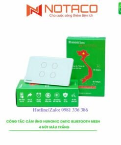Công tắc cảm ứng 4 nút màu trắng