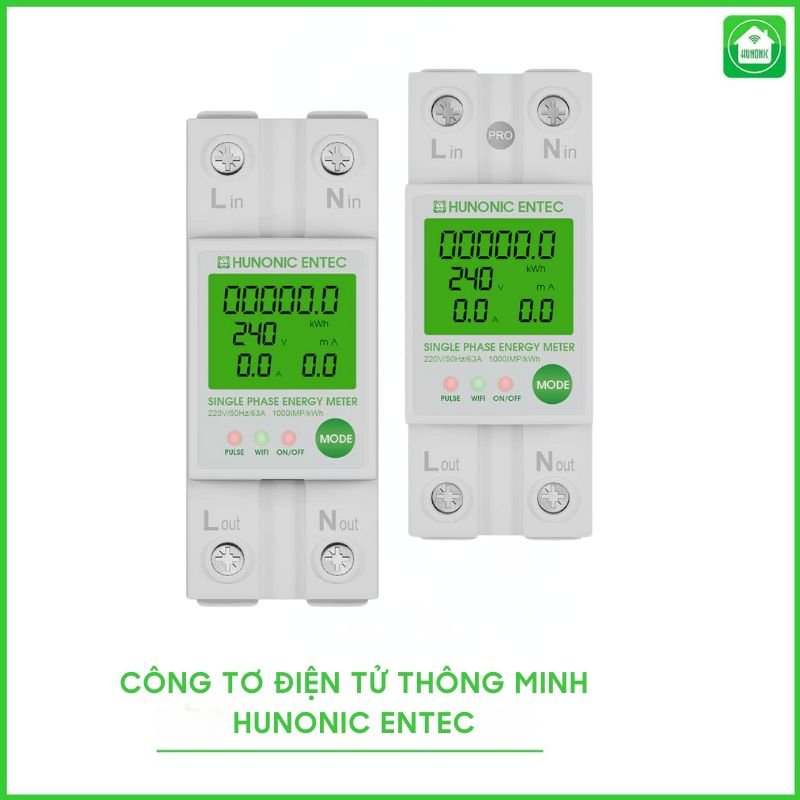 Công Tơ Điện Tử Hunonic Entec - Công Tơ Điện Tử 1 Pha 19 công tơ điện tử