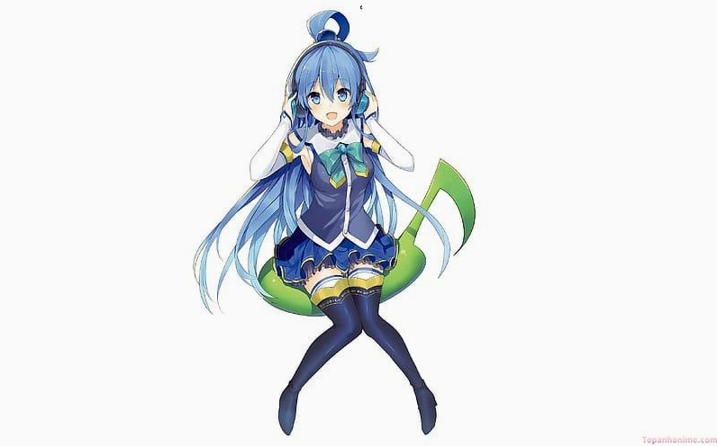 Ảnh anime Aqua biểu cảm hài hước khi khóc