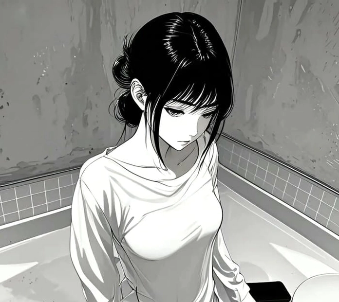 Bộ Sưu Tập: Cận Cảnh 20+ Ảnh Anime Đen Trắng Đầy Cảm Xúc 1 Ảnh anime đen trắng nghệ thuật một cô gái với ánh mắt sâu sắc