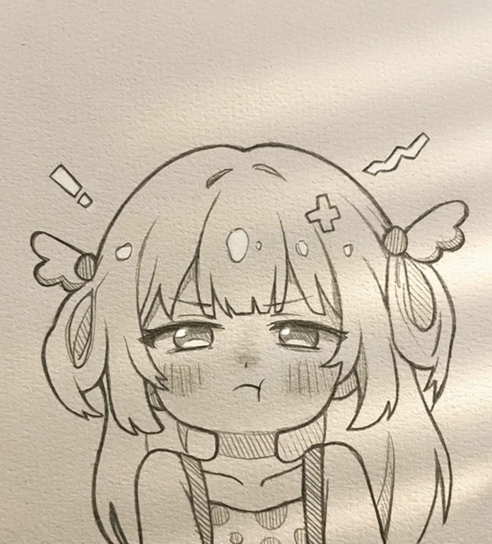 Ảnh anime đơn giản dễ vẽ với phong cách chibi