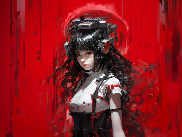 Ảnh anime gái 3D với biểu cảm dễ thương và trang phục sành điệu