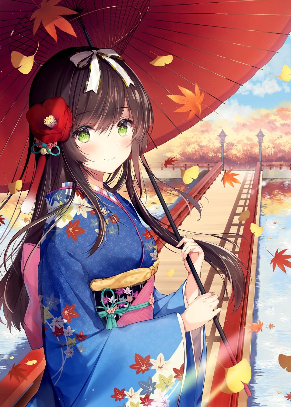 Bộ Sưu Tập Cận Cảnh Ảnh Gái Xinh Mặc Kimono Đẹp Tuyệt Mỹ 10 Ảnh anime gái xinh mặc kimono với phong cách dễ thương
