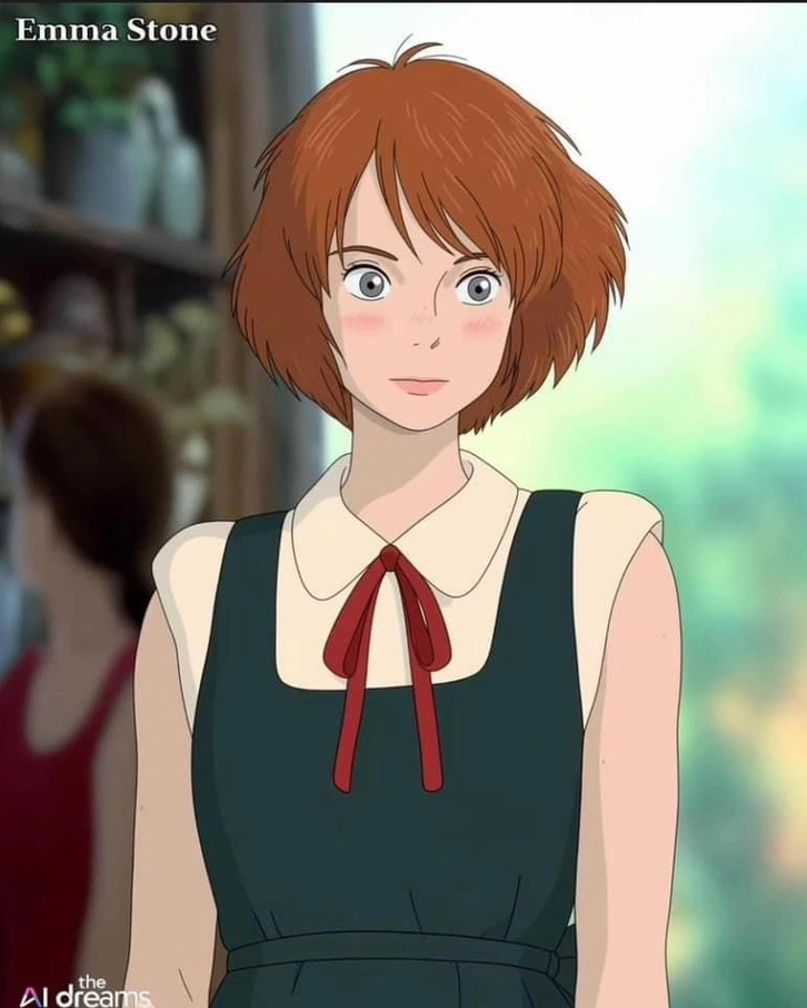 ảnh anime ghibli cô gái trẻ