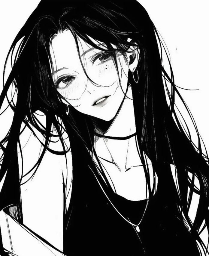 Bộ Sưu Tập: Cận Cảnh 20+ Ảnh Anime Đen Trắng Đầy Cảm Xúc 6 Ảnh anime girl đơn sắc với biểu cảm suy tư