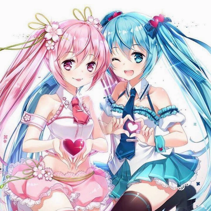 ảnh anime miku đang tạo dáng e ấp đầy nữ tính
