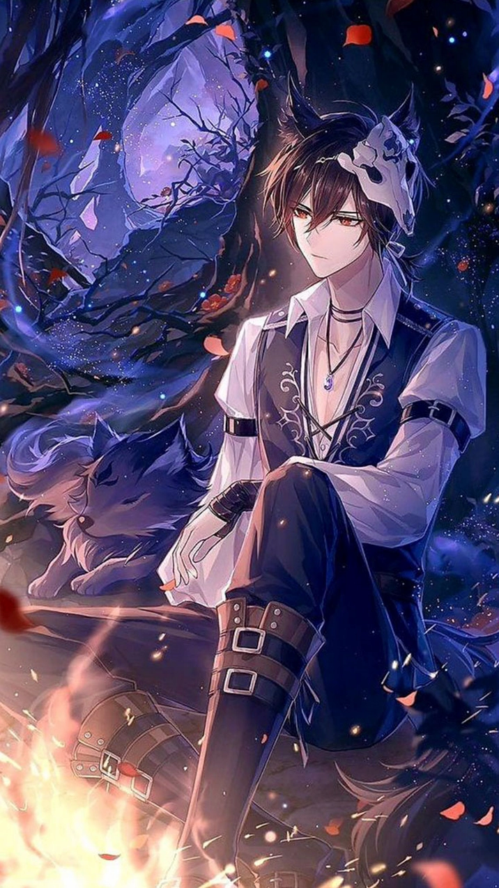 Ảnh anime nam ngầu lạnh lùng tỏa ra năng lượng ma mị và cuốn hút