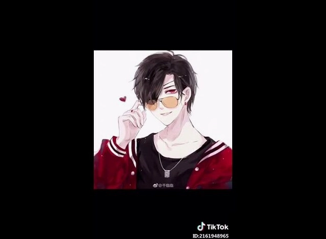 Ảnh anime nam ngầu lạnh lùng trong bộ vest đen sang trọng và khí chất