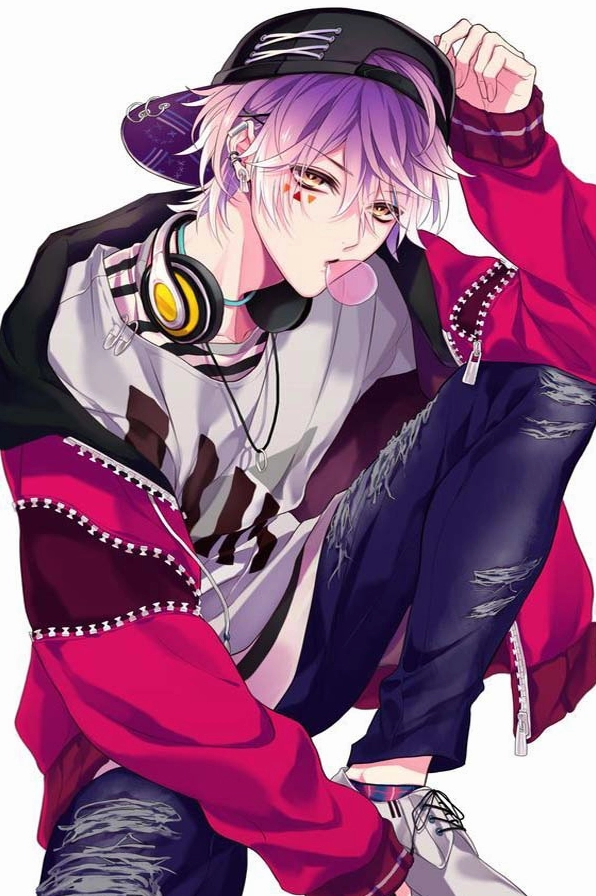 Ảnh anime nam ngầu lạnh lùng trong trang phục học sinh, toát lên vẻ bí ẩn