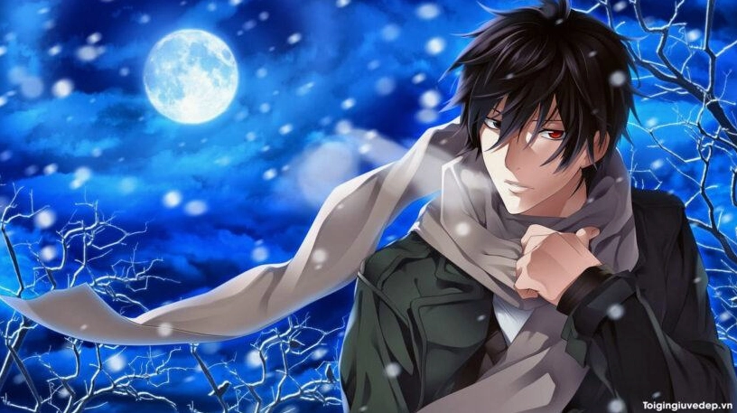 Ảnh anime nam ngầu lạnh lùng với ánh mắt sắc bén đầy khí chất