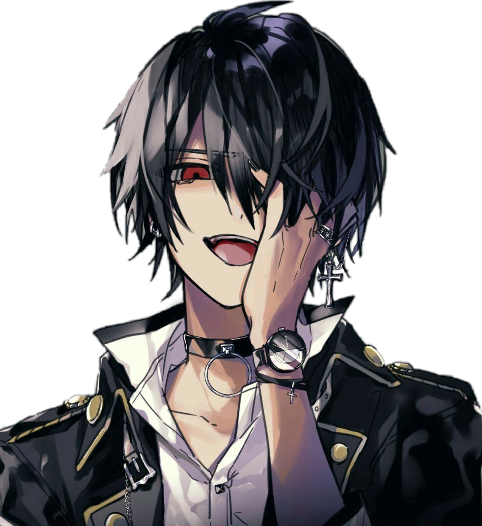 Ảnh anime nam ngầu lạnh lùng với nụ cười nhếch mép đầy bí ẩn