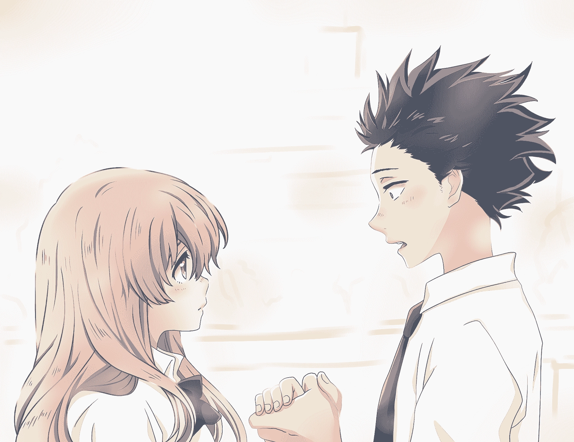 Ảnh anime ngôn tình hình nền điện thoại cặp đôi đáng yêu