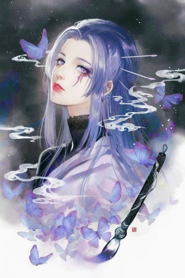 Cận cảnh 20+ ảnh anime nữ lạnh lùng vô cảm ngầu hút hồn giới trẻ 1 ảnh anime nữ lạnh lùng vô cảm ngầu với mái tóc đen dài bay trong gió