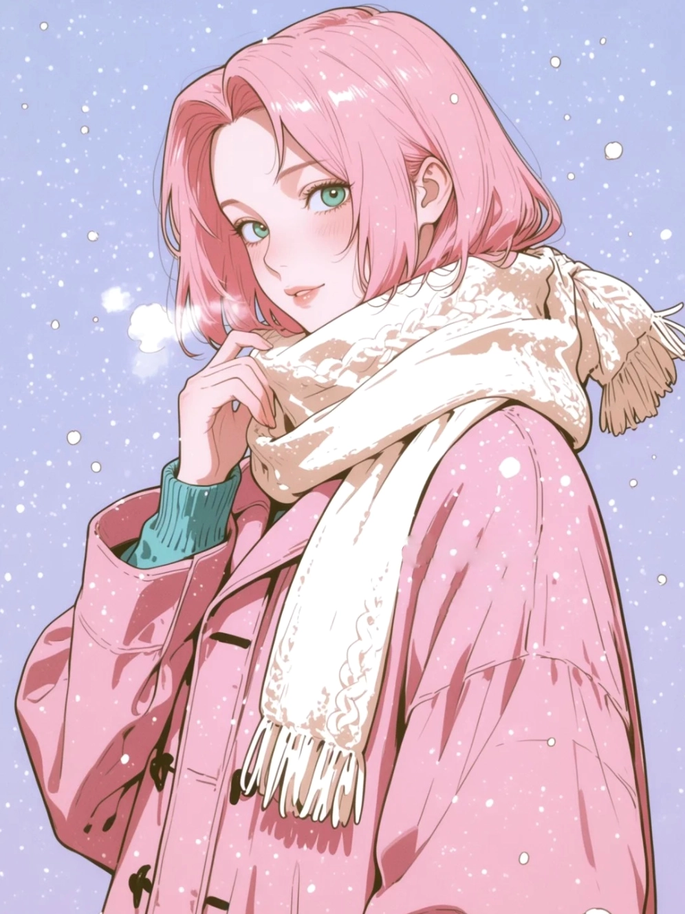 Ảnh anime sakura với vẻ ngoài đáng yêu và hồn nhiên