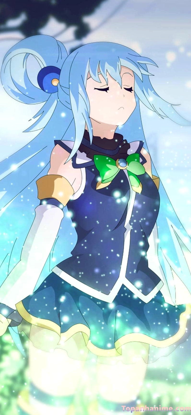 Ảnh Aqua Konosuba biểu cảm ngây thơ