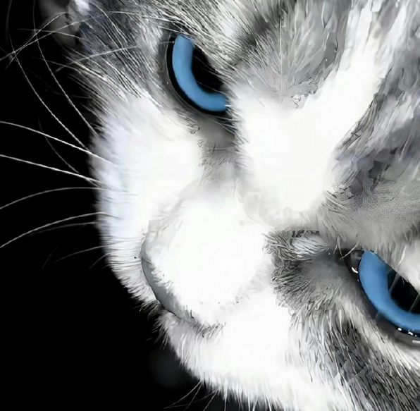 ảnh chế meme mèo bựa với khuôn mặt phụng phịu, đáng yêu