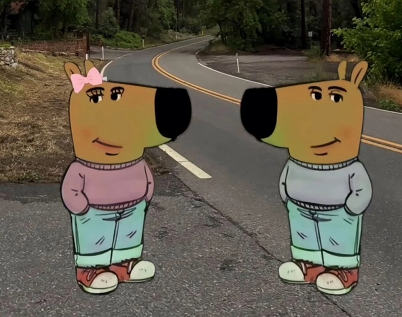 Ảnh chill guy với phong thái thư giãn và không vội vàng