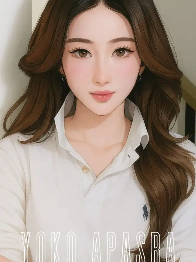 ảnh đẹp anime cô gái tóc nâu dễ thương