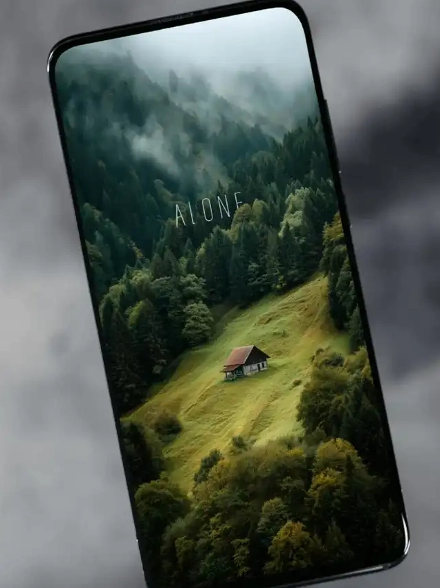 ảnh đẹp anime ngôi nhà nhỏ giữa rừng sương mù