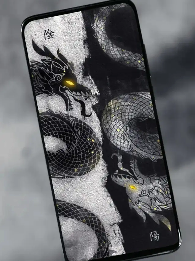 ảnh đẹp anime rồng Âm Dương đối xứng