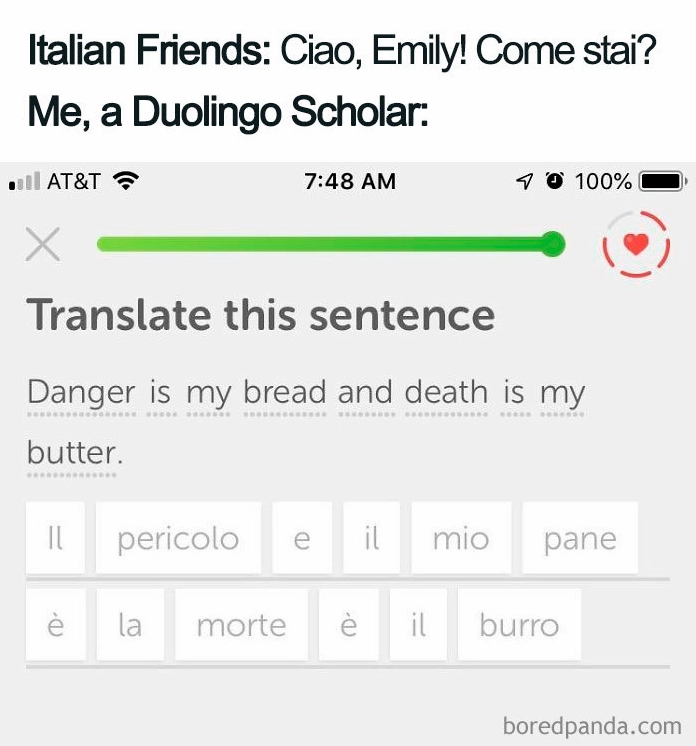 Top 20 Ảnh Duolingo Meme Cực Hài Hước và Ám Ảnh Nhất Mạng Xã Hội 3 ảnh duolingo meme với lỗi dịch hài hước