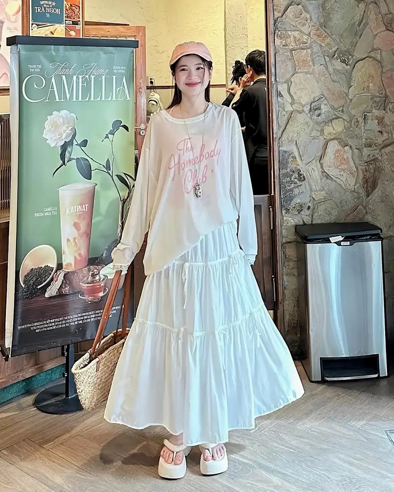 Bộ Sưu Tập Ảnh Gái Đẹp Công Sở Quyến Rũ Nhất Năm Nay Bạn Không Thể Bỏ Lỡ 18 Ảnh gái đẹp công sở tinh khôi trong váy trắng