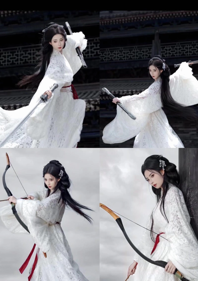 Bộ Sưu Tập Cận Cảnh Ảnh Gái Xinh Cổ Trang Vạn Người Mê 5 Ảnh gái xinh cổ trang với bộ hóa trang hán phục nữ hiệp trong rừng trúc