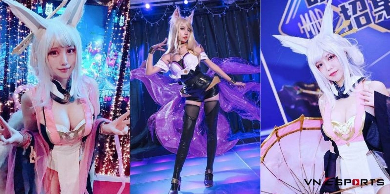 Ảnh gái xinh cosplay Liên Quân Mobile nữ thần tượng hồ ly