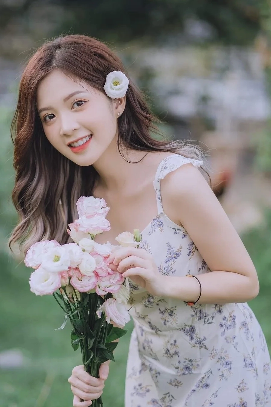 Ảnh gái xinh dễ thương với phong cách ngọt ngào