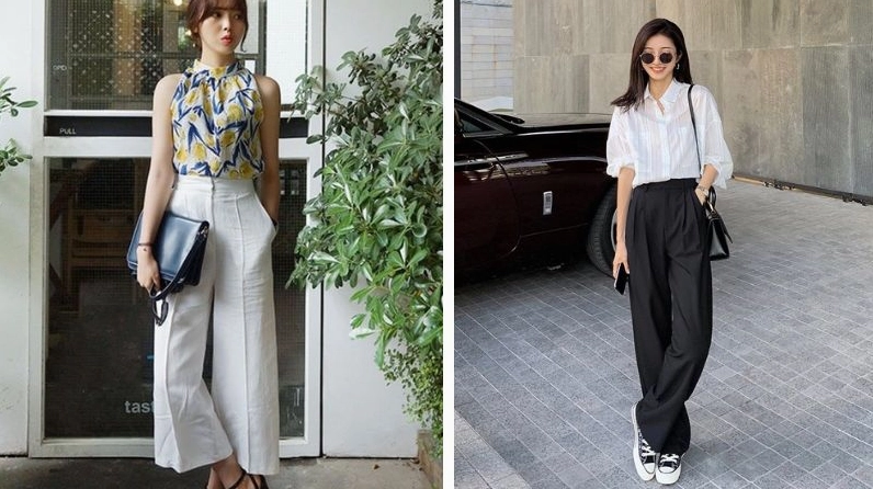 ảnh gái xinh mặc quần jean bắt chéo chân duyên dáng và sành điệu