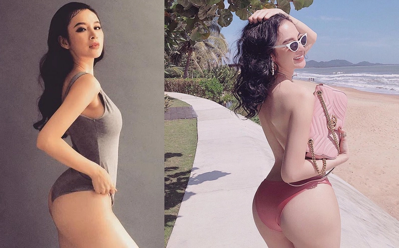 Ảnh gái xinh mặc quần short ôm tôn dáng đồng hồ cát