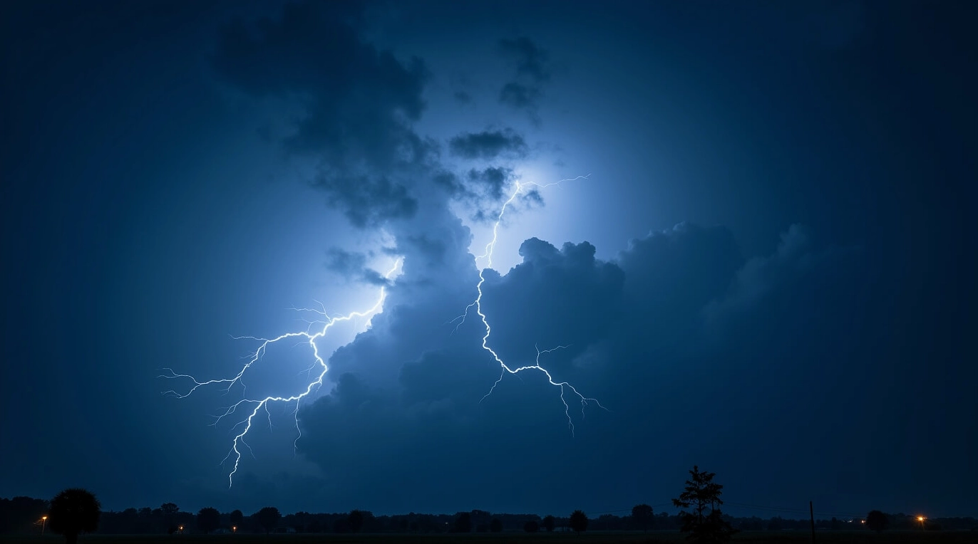 Ảnh gái xinh Mỹ với vẻ đẹp bí ẩn dưới bầu trời bão tố