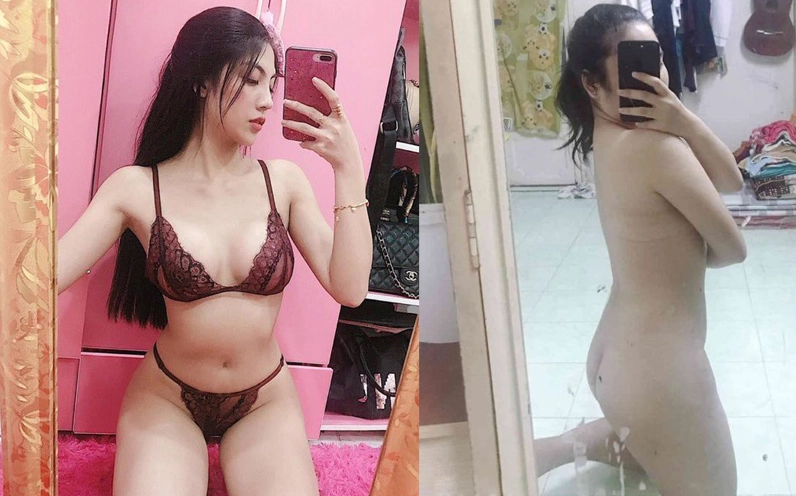 Ảnh gái xinh Việt Nam tự sướng mặc quần short thoải mái