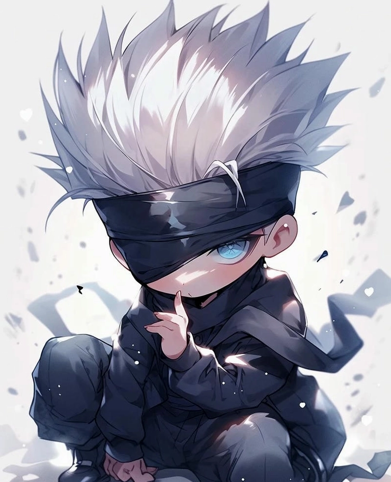 Ảnh Gojo Satoru chibi ngầu và đáng yêu khó cưỡng