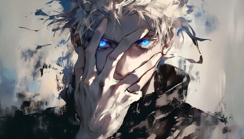 Ảnh Gojo Satoru manga khắc họa sức mạnh bí ẩn