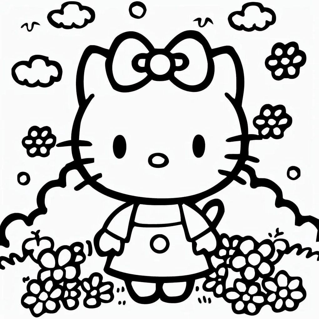 Bộ Sưu Tập Ảnh Hello Kitty Tô Màu Cực Độc và Đáng Yêu 14 ảnh hello kitty tô màu với vẻ đẹp xinh xắn mê hoặc