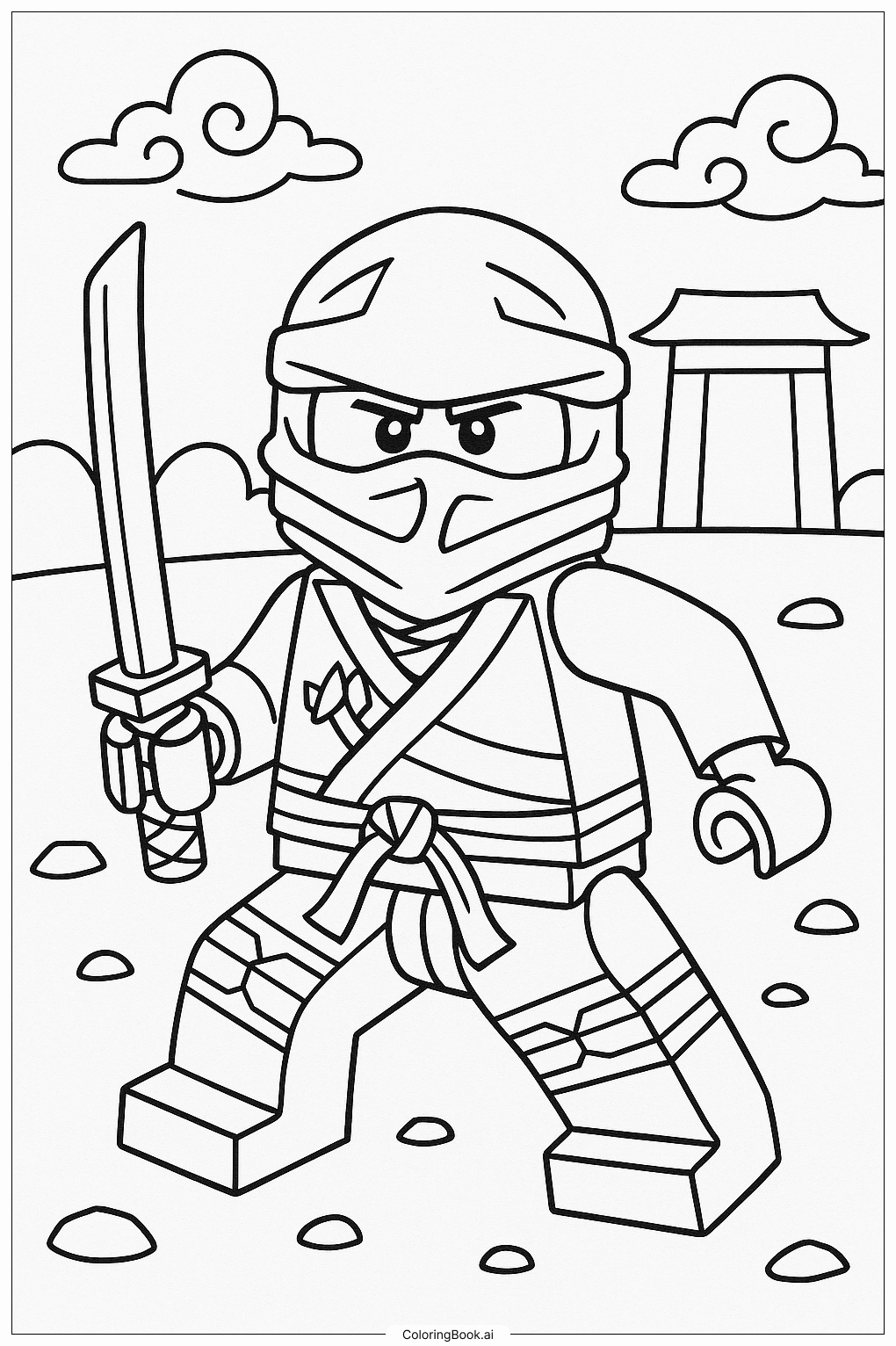 Ảnh lloyd anime của Lloyd Ninja Xanh khi tĩnh lặng