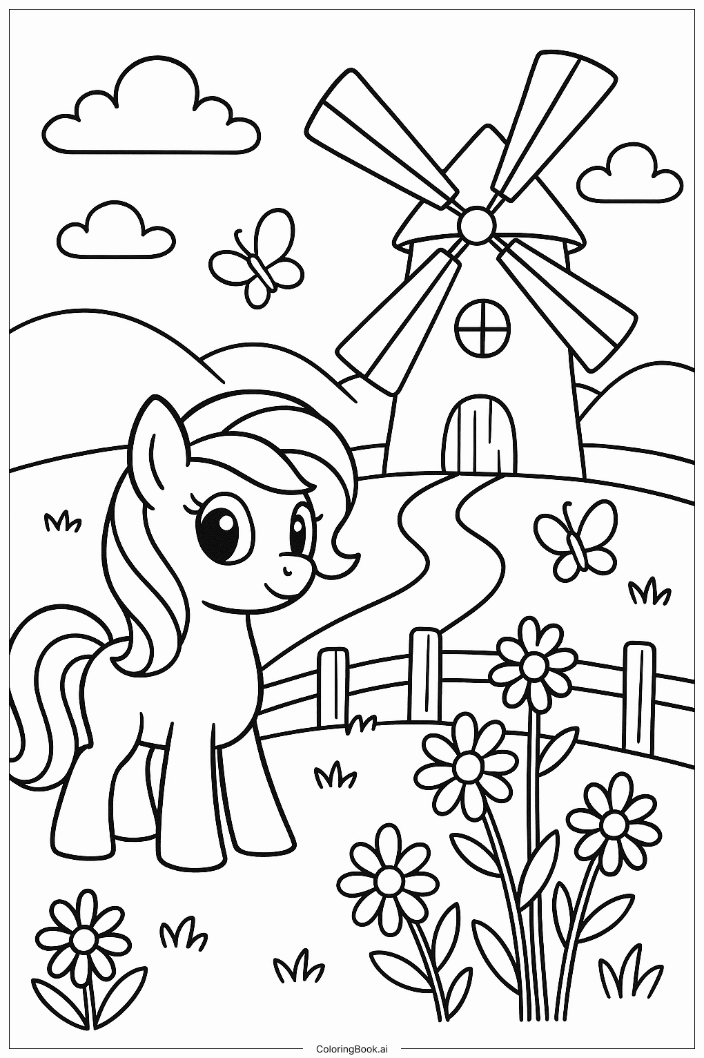 Ảnh lloyd anime và trang tô màu My Little Pony