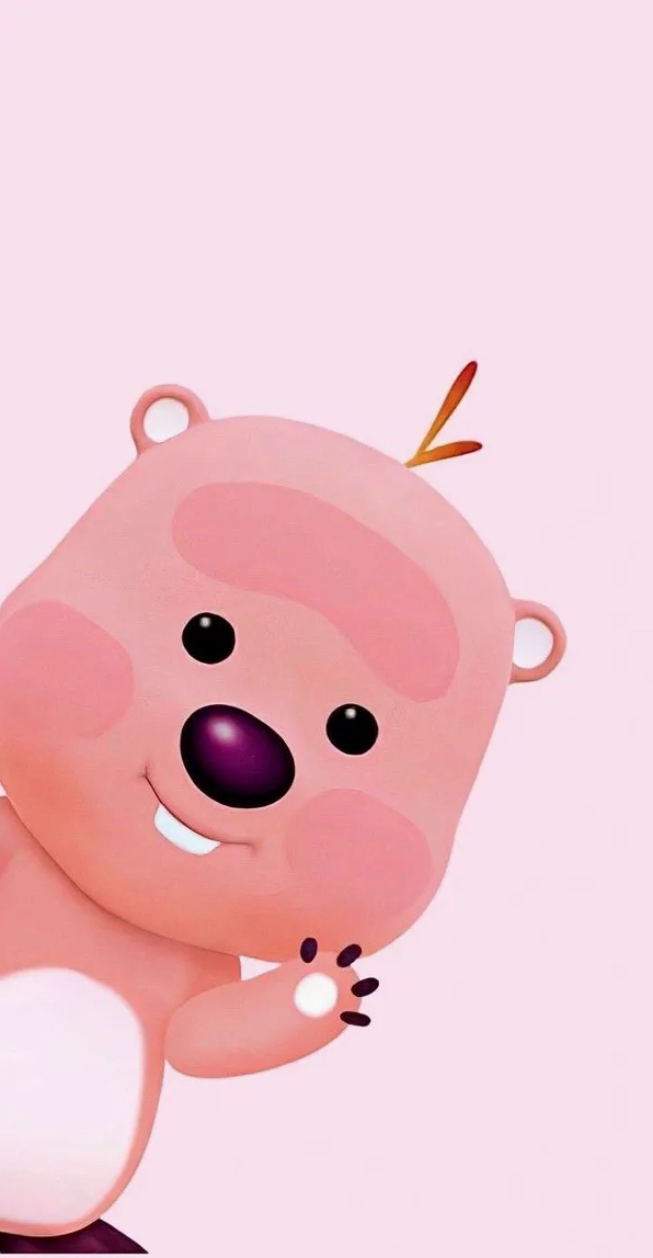 Ảnh loopy meme hải ly Loopy đang tươi cười vẫy chào vui vẻ