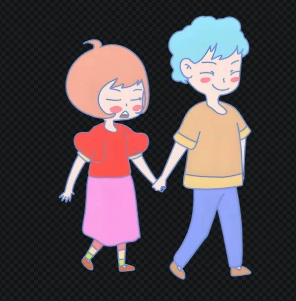 ảnh meme ảnh cute dạng hình vẽ về tình yêu ngây thơ