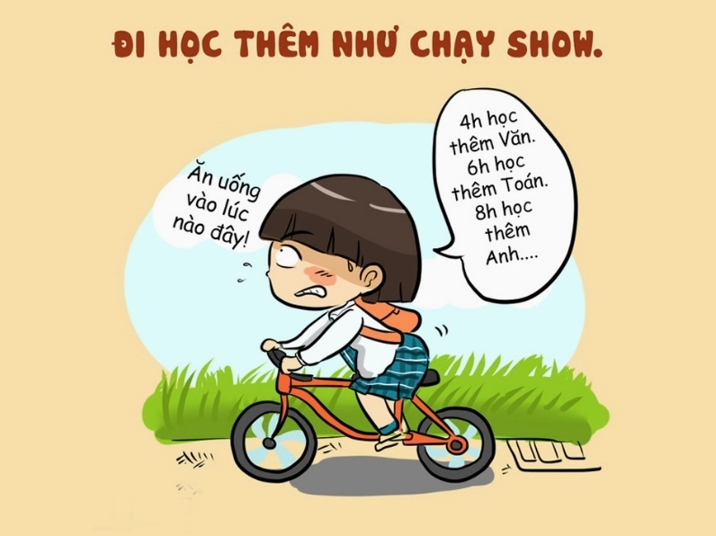 Ảnh meme chế đi học như chạy show của sinh viên