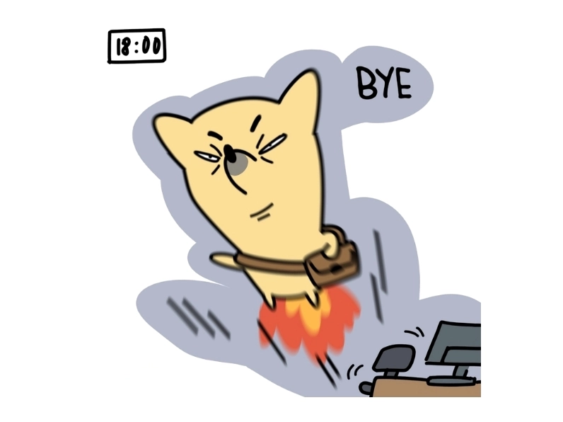 Ảnh meme chế hình ảnh bản thân sau 18 giờ làm việc mệt mỏi